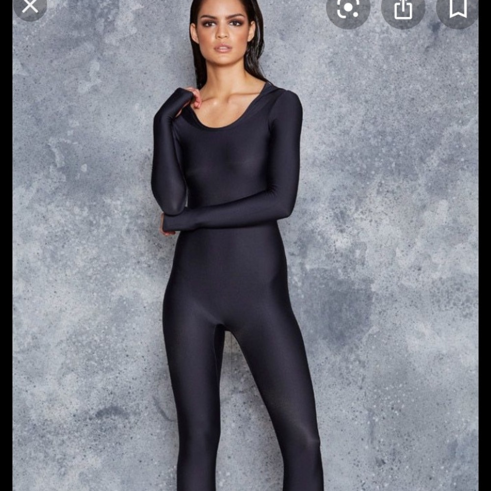 Hooded ninja catsuit